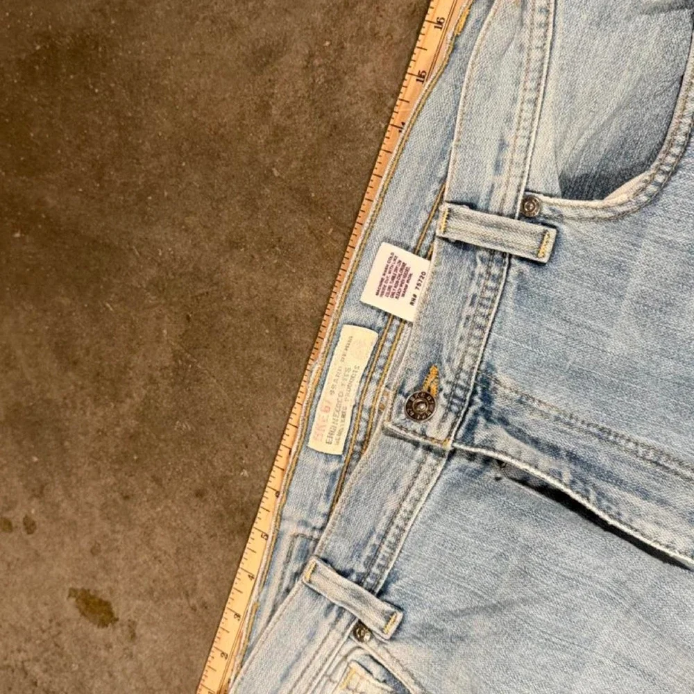 BKE Tyler Baggy Bootcut Jeans Mens 34x32 Light Wash Y2K Made in USA